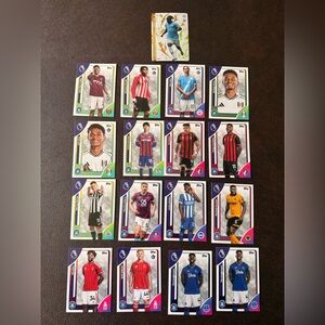 Topps Soccer Player Trading Cards - Blue, Red, White, Black Accents